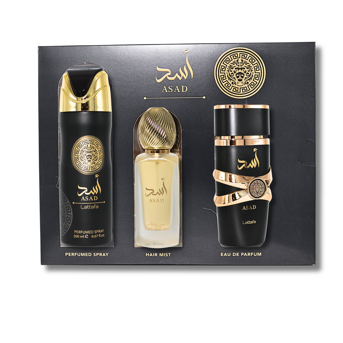 Lattafa Asad 3 Piece Gift Set