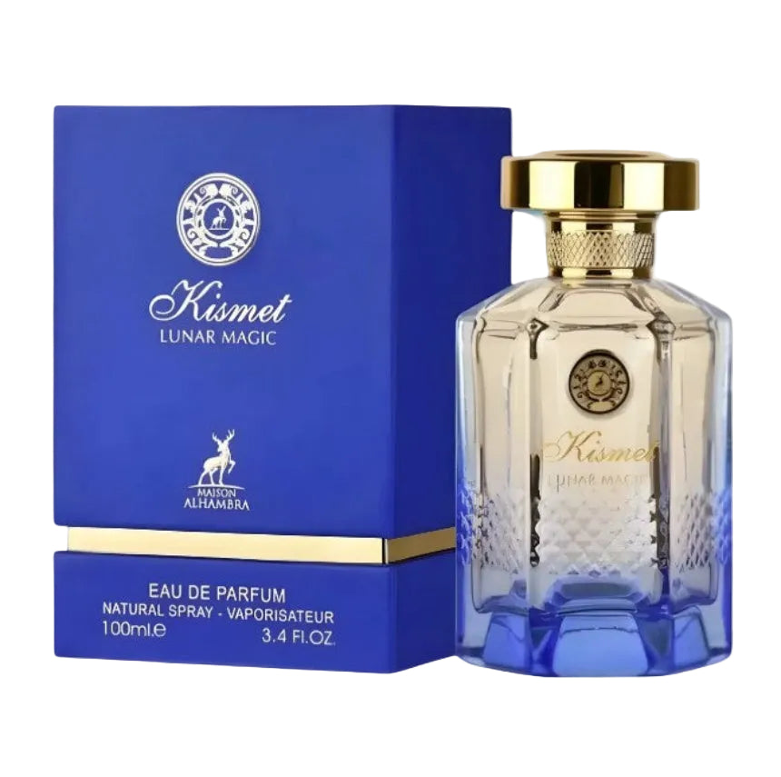 Kismet Lunar Magic perfume bottle and packaging on a white background
