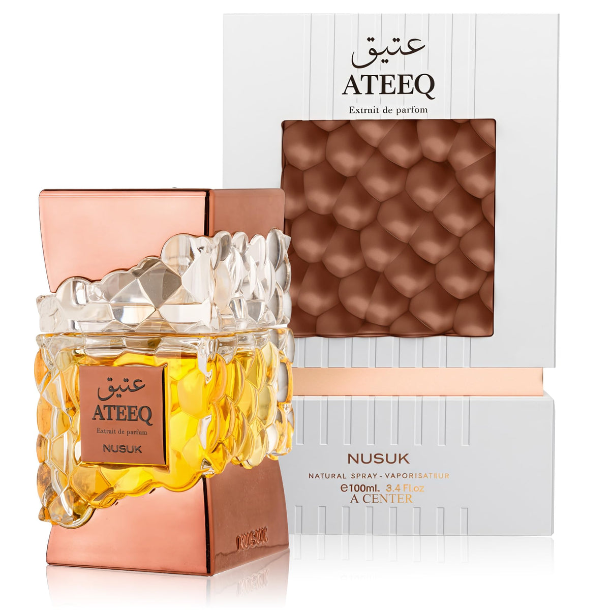 Nusuk Ateeq Extrait de Parfum 100ml perfume bottle for men