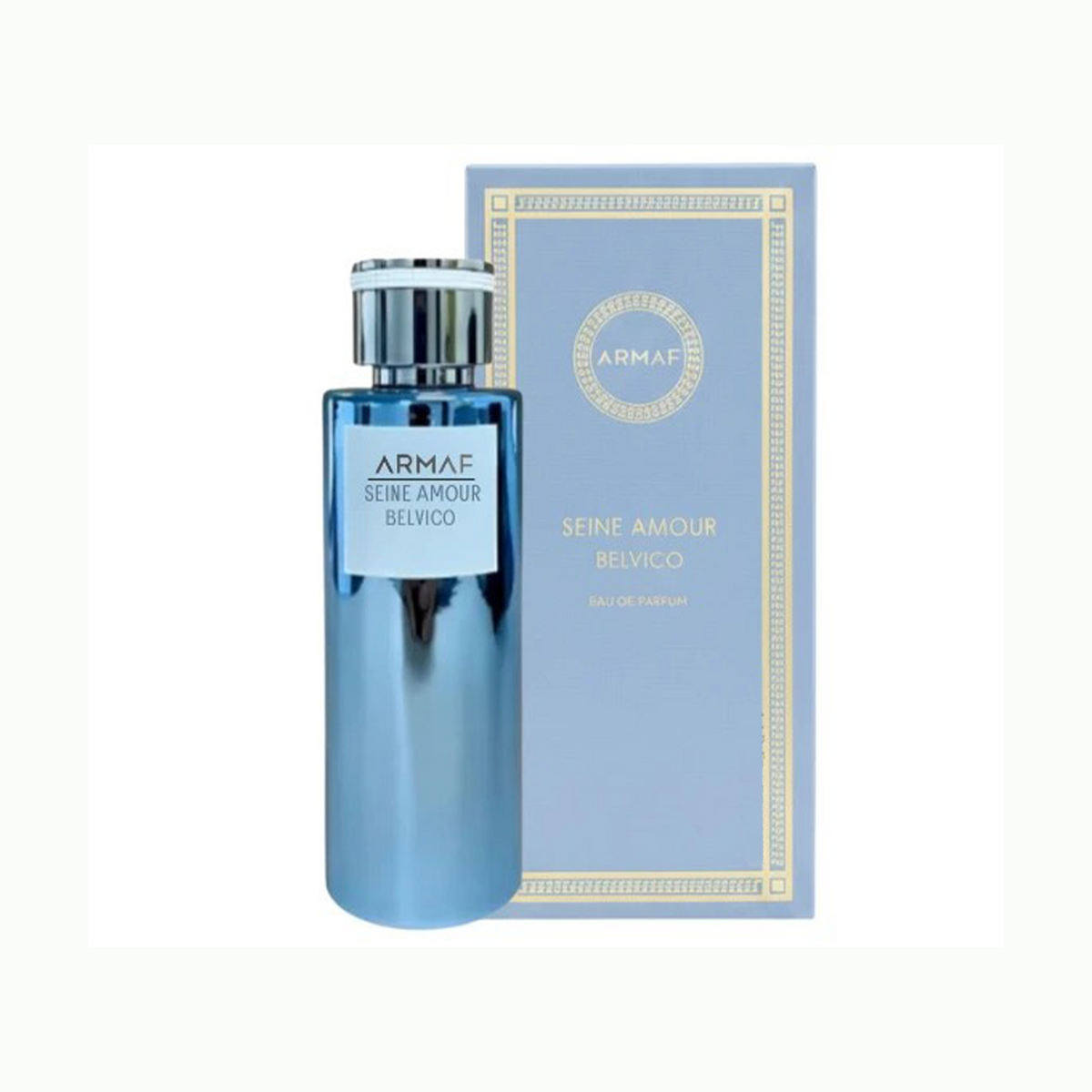 Armaf Seine Amour Belvico Women perfume bottle and packaging on a white background