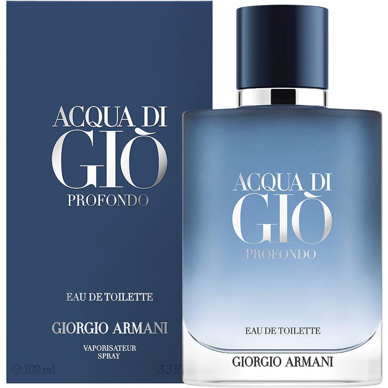 Giorgio Armani Acqua di Giò Profondo Eau de Toilette Cologne bottle and packaging.