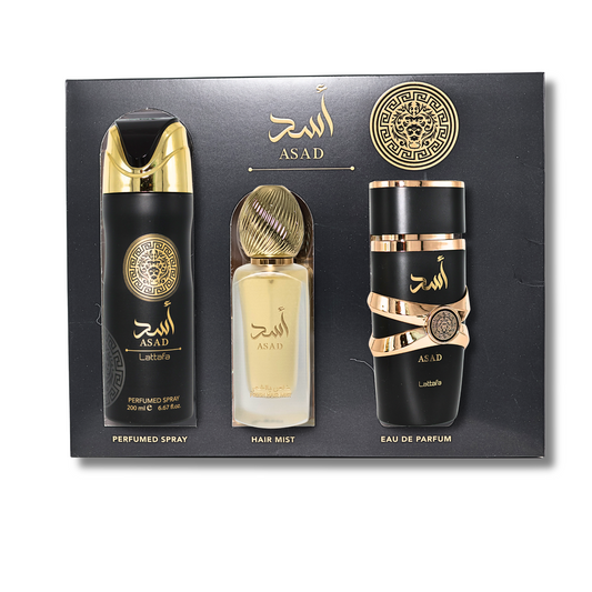 Lattafa Asad 3 Piece Gift Set