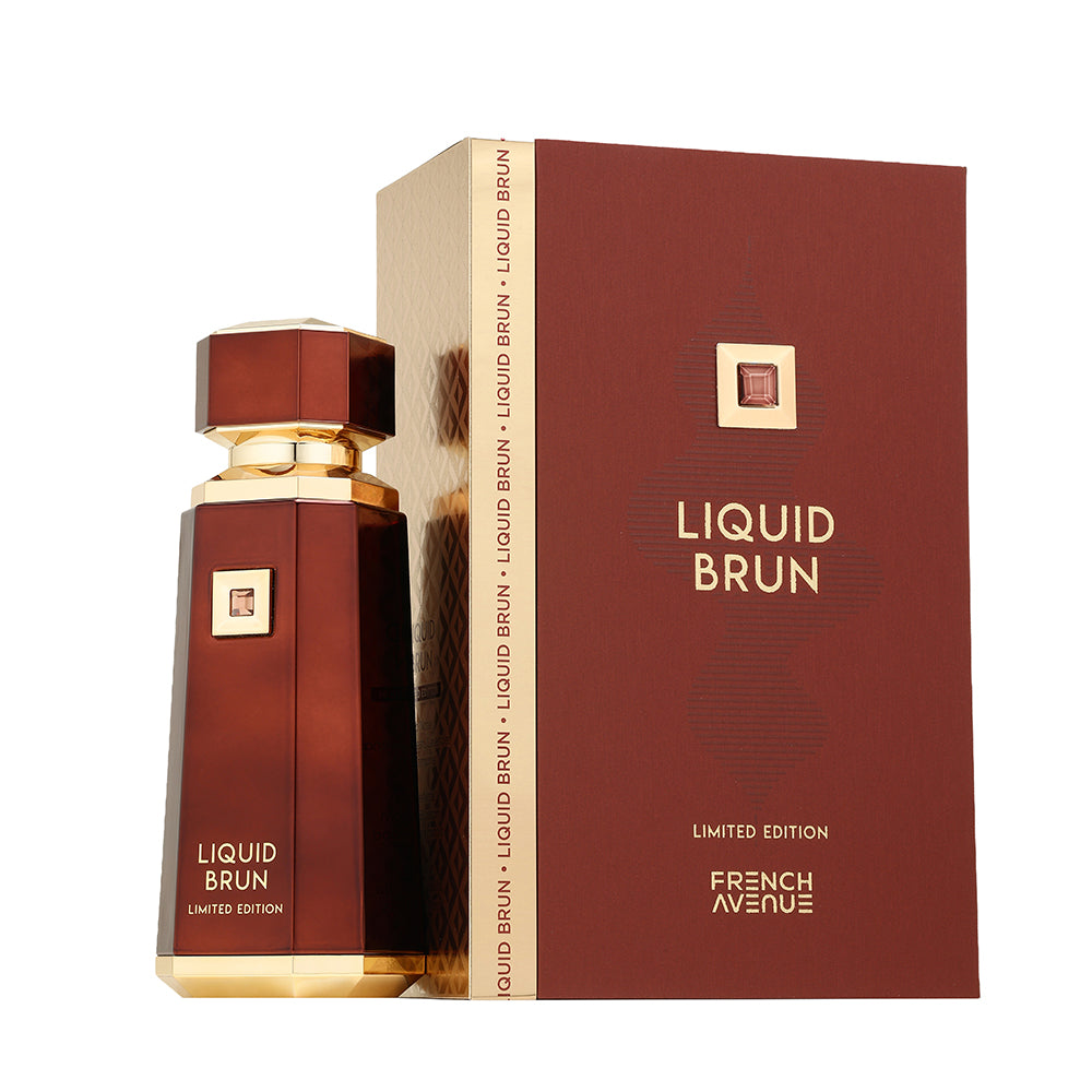 Liquid Brun Limited Edition Extrait de Parfum box and packaging on white background