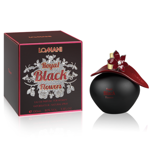 Royal Black Flowers by Lomani Perfume for Woman