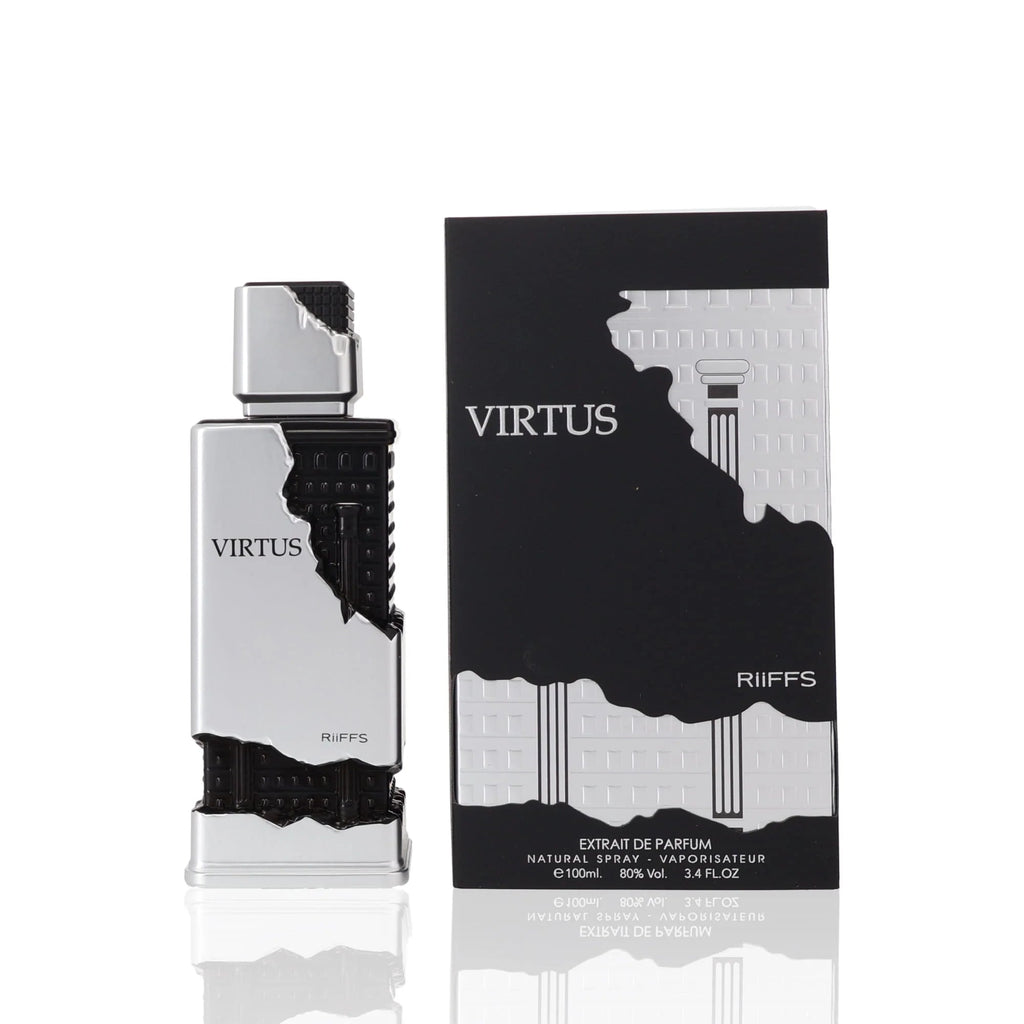 Riiffs Virtus perfume bottle and packaging on a white background