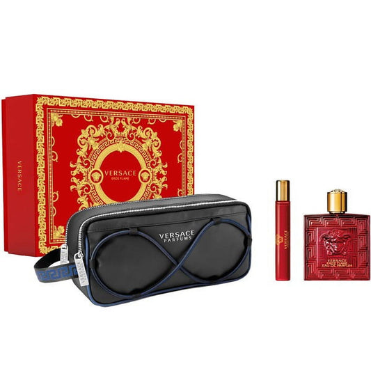 Versace Eros Flame Eau de Parfum gift set for men