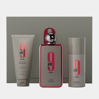 Afnan 9PM Rebel Eau de Parfum gift set box